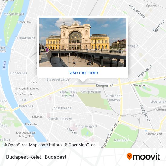 Budapest-Keleti map