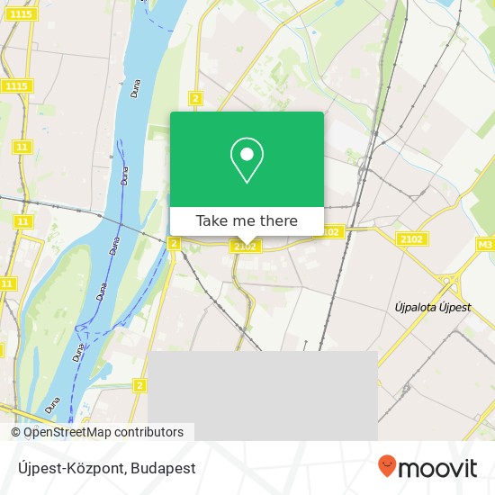 Újpest-Központ map