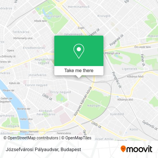 Józsefvárosi Pályaudvar map