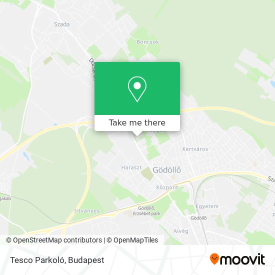 Tesco Parkoló map