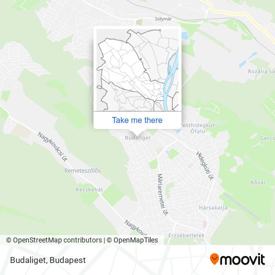 Budaliget map