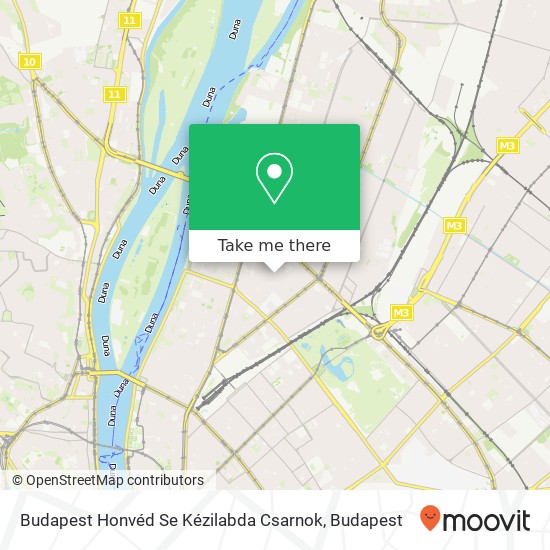 Budapest Honvéd Se Kézilabda Csarnok map