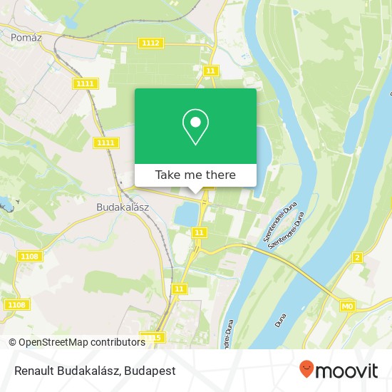Renault Budakalász map