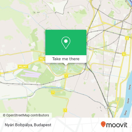 Nyári Bobpálya map