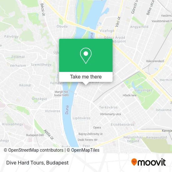 Dive Hard Tours map