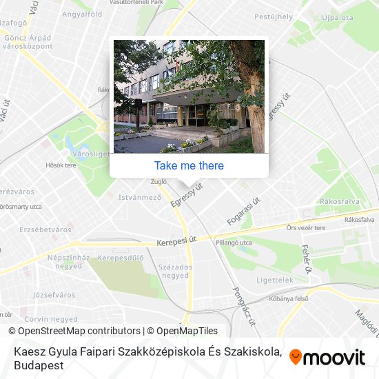Kaesz Gyula Faipari Szakközépiskola És Szakiskola map