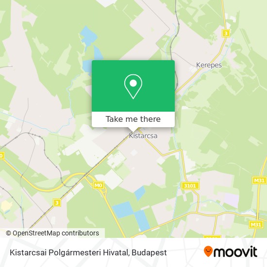 Kistarcsai Polgármesteri Hivatal map