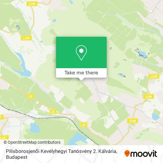 Pilisborosjenői Kevélyhegyi Tanösvény 2. Kálvária map