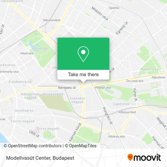 Modellvasút Center map