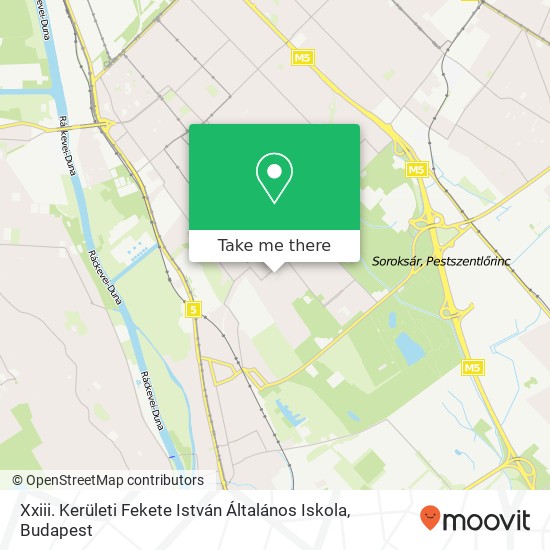 Xxiii. Kerületi Fekete István Általános Iskola map