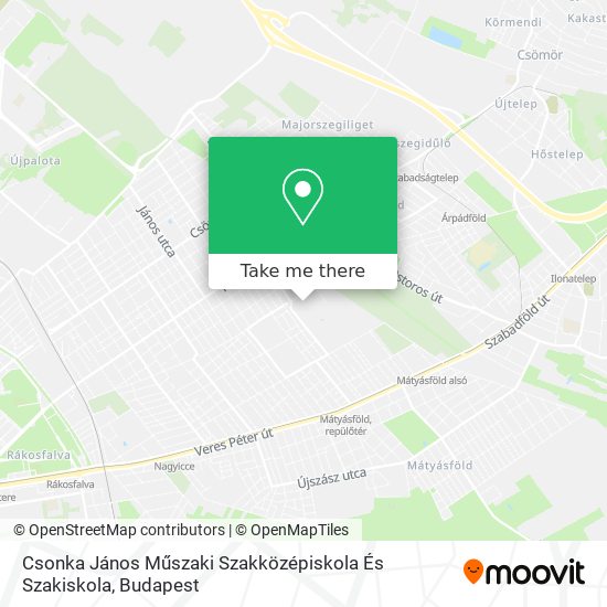 Csonka János Műszaki Szakközépiskola És Szakiskola map