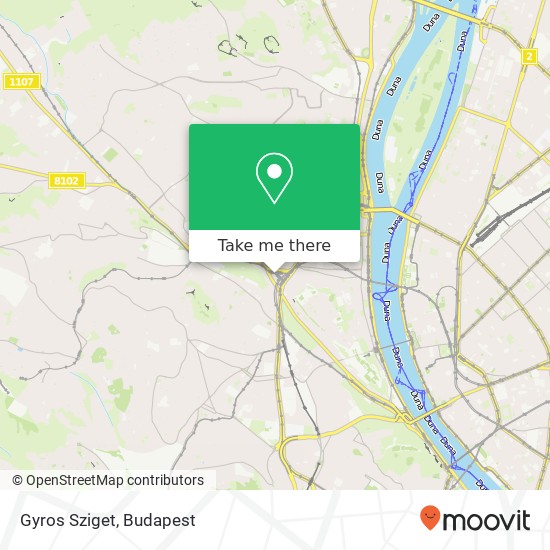 Gyros Sziget map