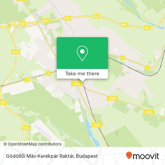 Gödöllői Máv-Kerékpár Raktár map