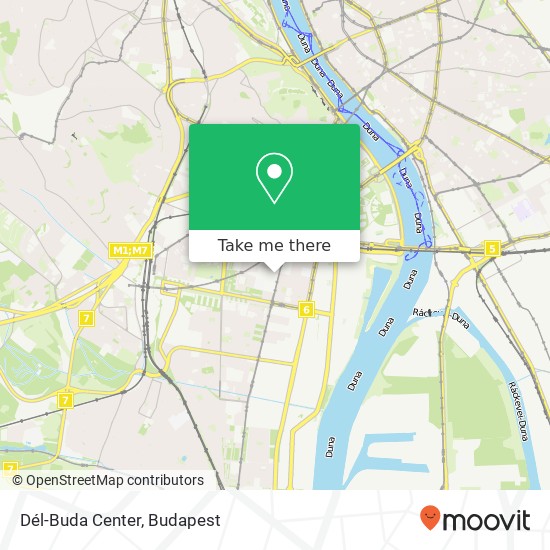 Dél-Buda Center map