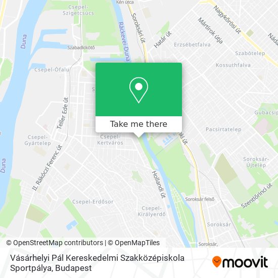 Vásárhelyi Pál Kereskedelmi Szakközépiskola Sportpálya map