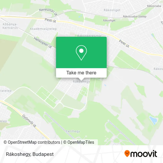 Rákoshegy map