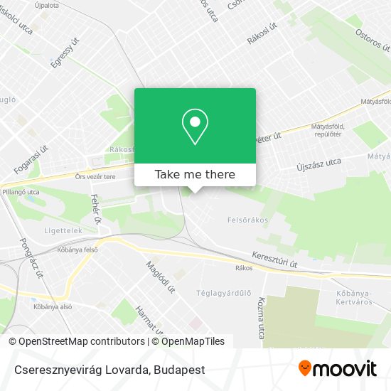 Cseresznyevirág Lovarda map