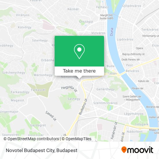 Novotel Budapest City map