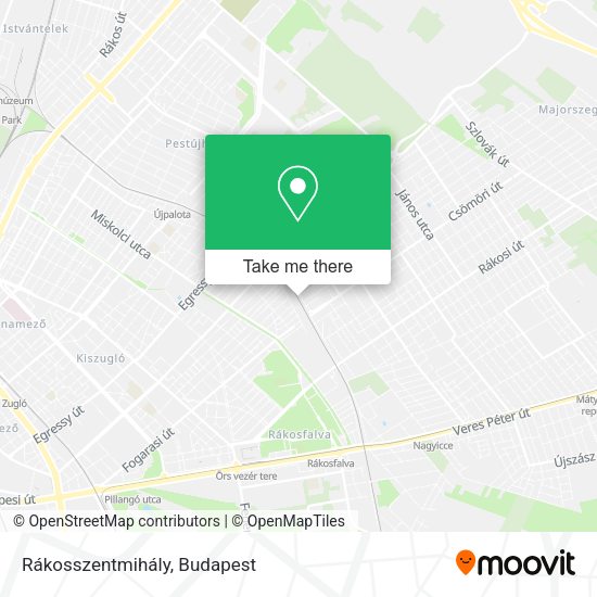 Rákosszentmihály map