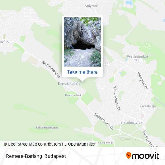 Remete-Barlang map