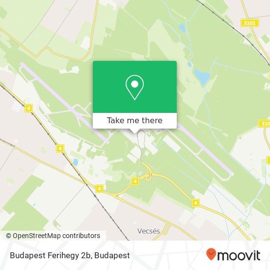 Budapest Ferihegy 2b map