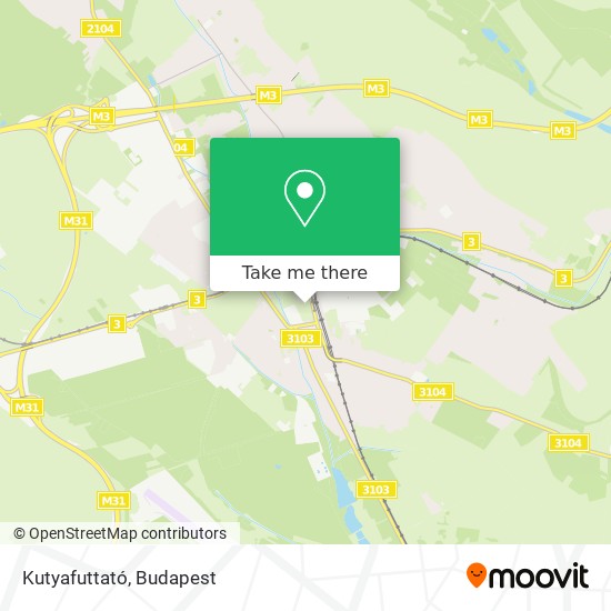 Kutyafuttató map