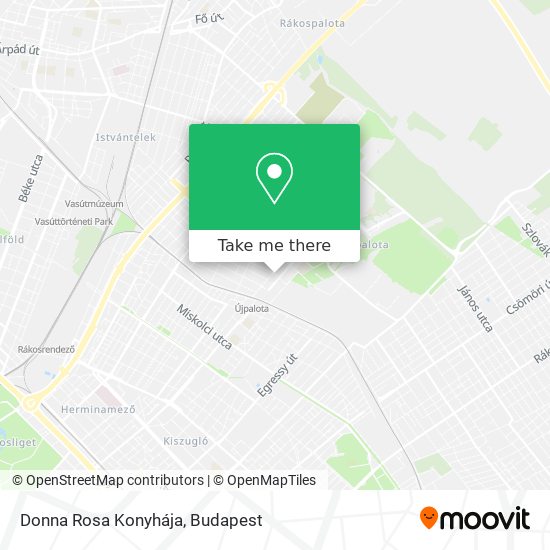 Donna Rosa Konyhája map