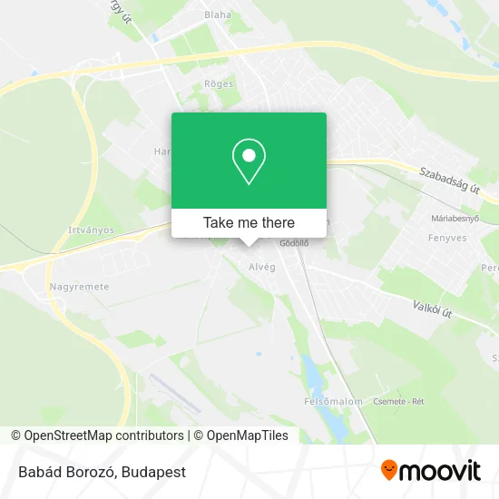 Babád Borozó map