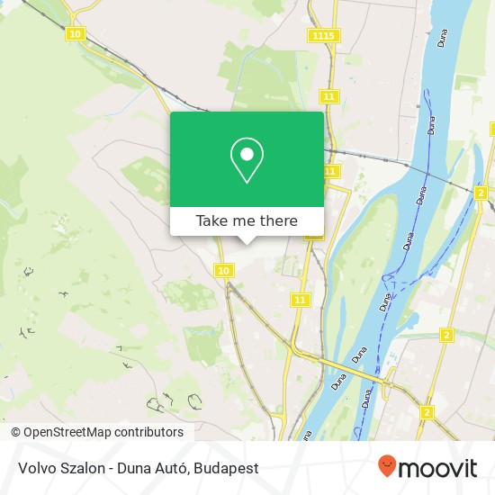 Volvo Szalon - Duna Autó map