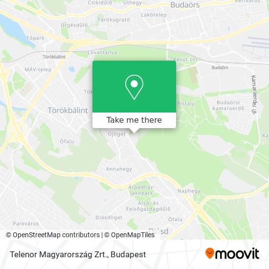 Telenor Magyarország Zrt. map