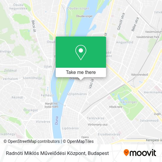 Radnóti Miklós Művelődési Központ map