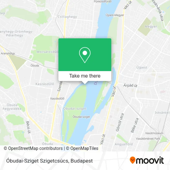 Óbudai-Sziget Szigetcsúcs map