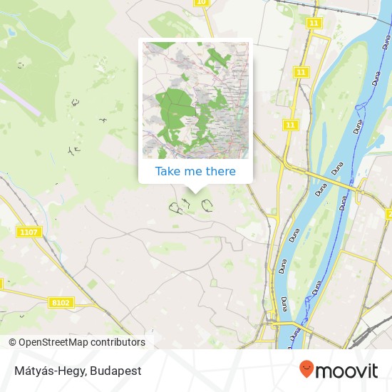 Mátyás-Hegy map