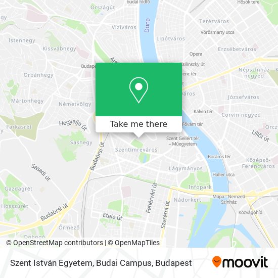 Szent István Egyetem, Budai Campus map