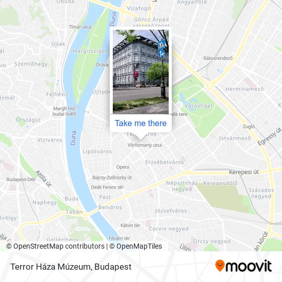 Terror Háza Múzeum map