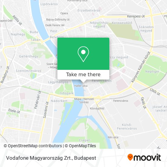 Vodafone Magyarország Zrt. map