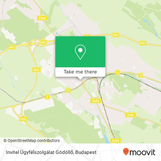 Invitel Ügyfélszolgálat Gödöllő map