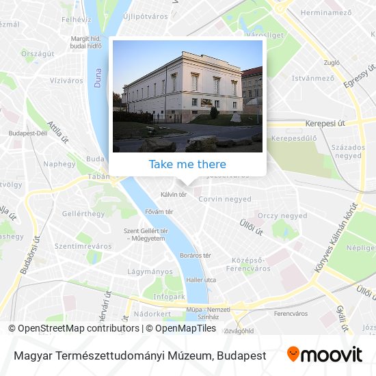 Magyar Természettudományi Múzeum map