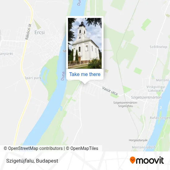 Szigetújfalu map
