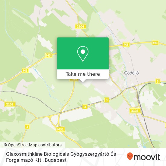 Glaxosmithkline Biologicals Gyógyszergyártó És Forgalmazó Kft. map