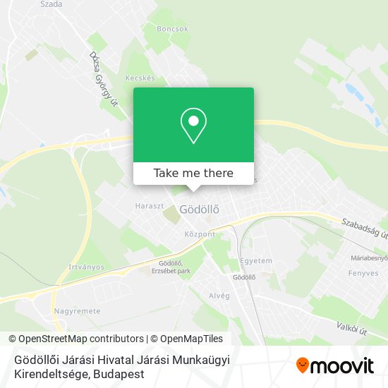 Gödöllői Járási Hivatal Járási Munkaügyi Kirendeltsége map