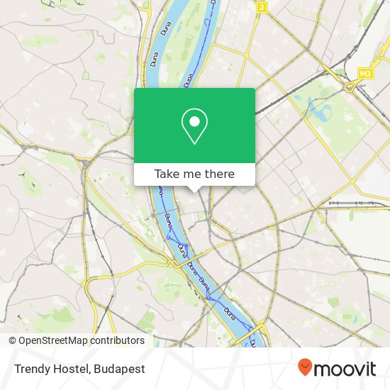 Trendy Hostel map