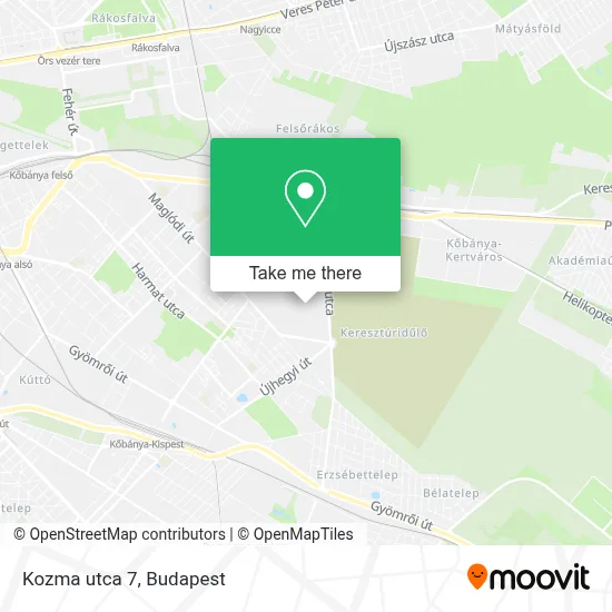 Kozma utca 7 map