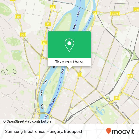 Samsung Electronics Hungary map