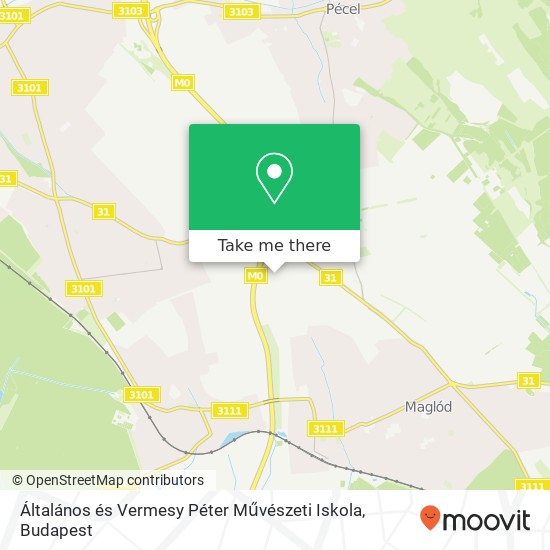 Általános és Vermesy Péter Művészeti Iskola map