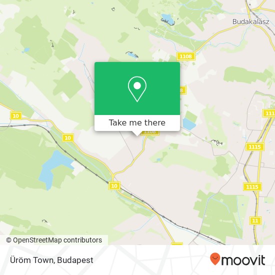 Üröm Town map