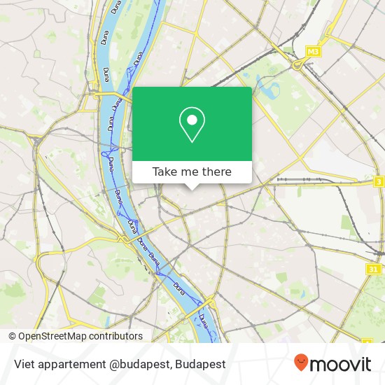 Viet appartement @budapest map