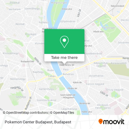 Pokemon Center Budapest map