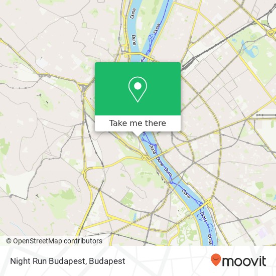 Night Run Budapest map