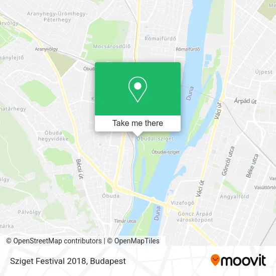 Sziget Festival 2018 map